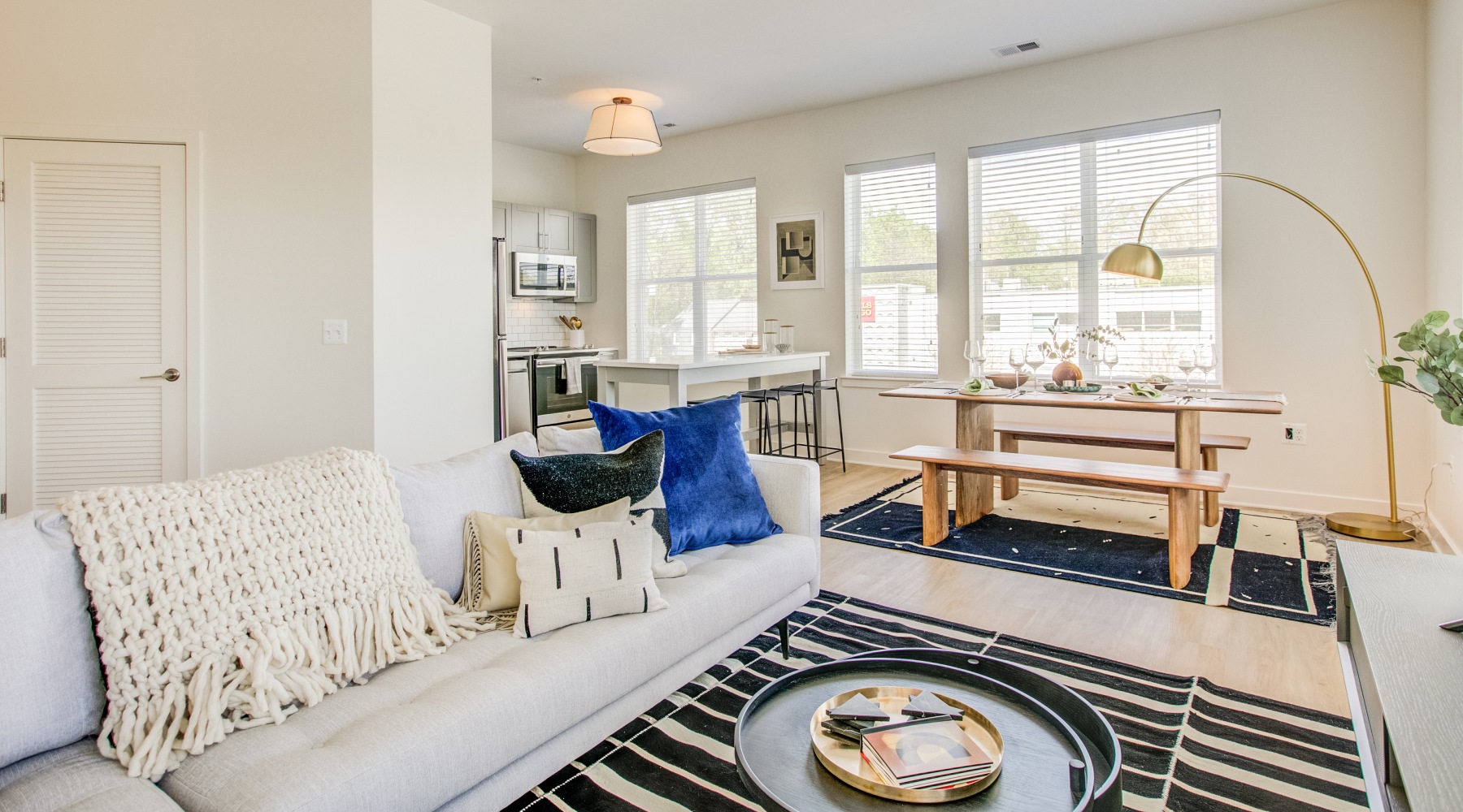 Open concept living Open concept living