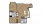 E-5 + Den - 1 bedroom floorplan layout with 2 baths and 1051 square feet.