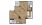 F-2 - 2 bedroom floorplan layout with 2 baths and 986 square feet.